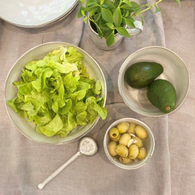 Indigo Dinner Set in Natural