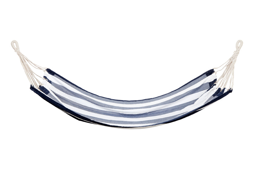 Verano Cotton Hammock in Blue and White