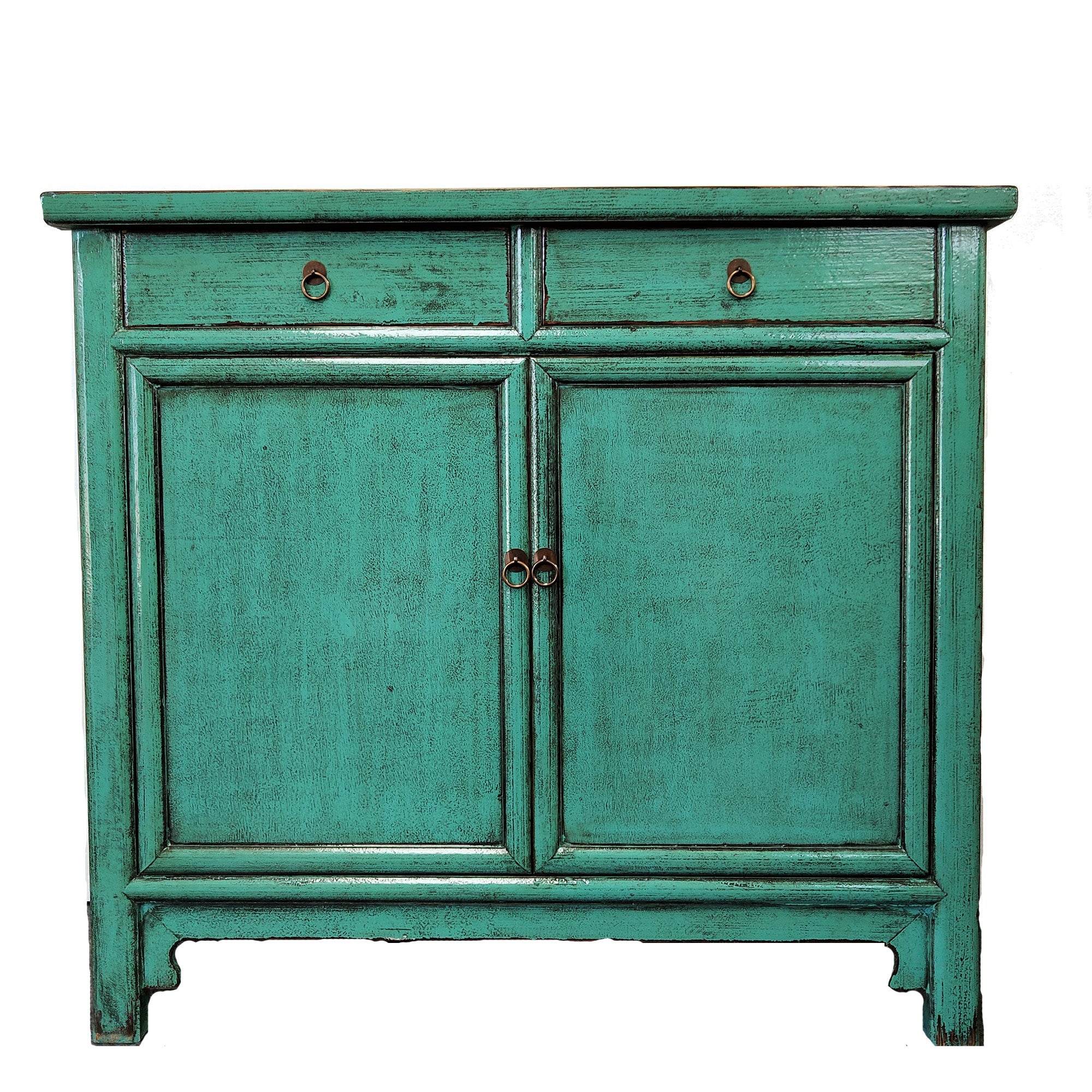 Antique Oriental Cabinet in Green
