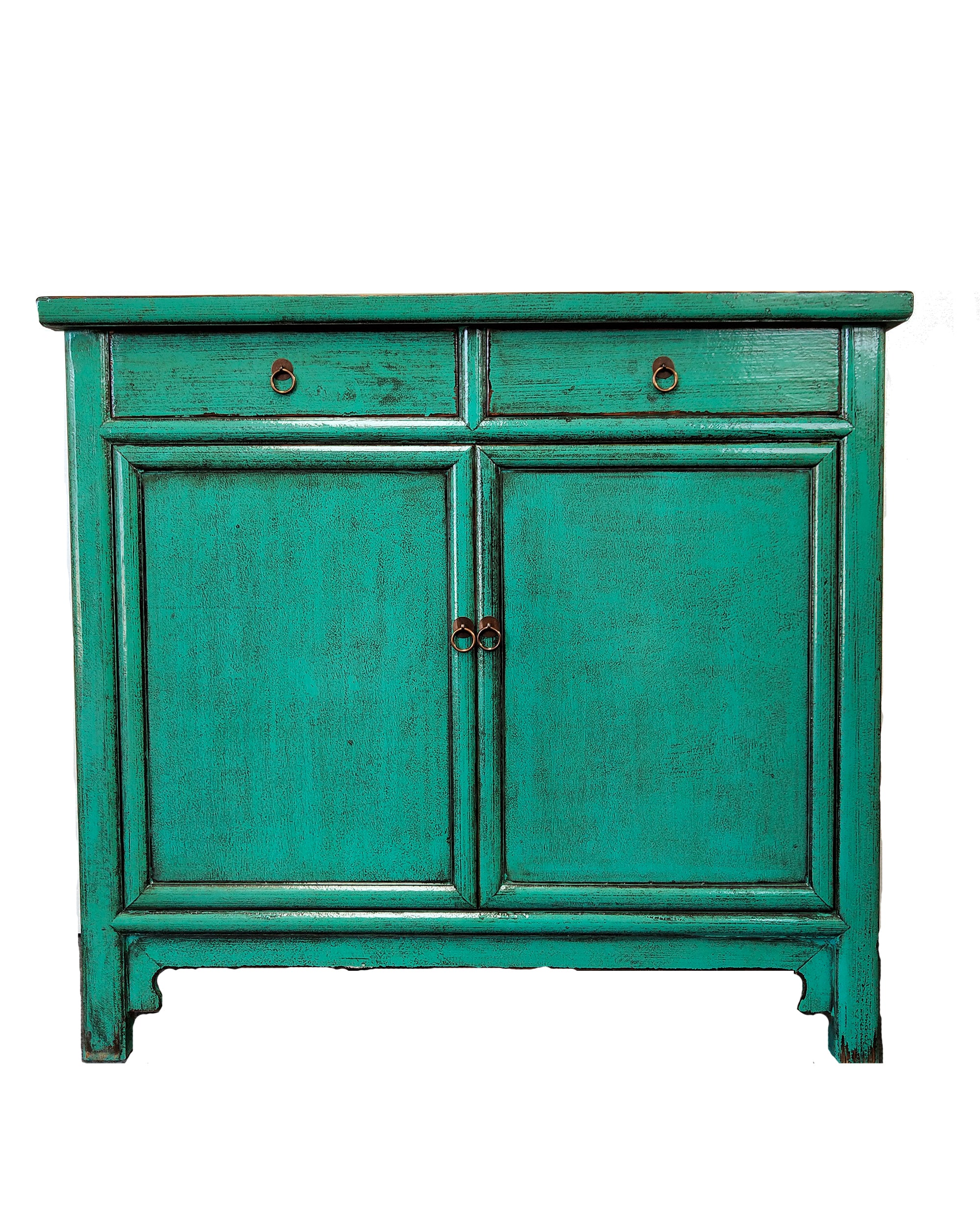 Antique Oriental Cabinet in Green