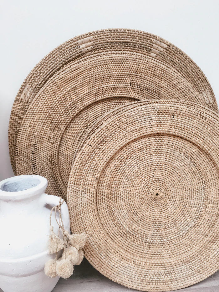 Haiti Woven Round Wall Hanging Plates