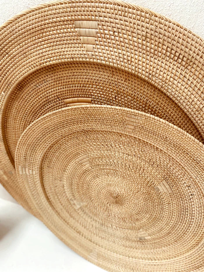 Haiti Woven Round Wall Hanging Plates