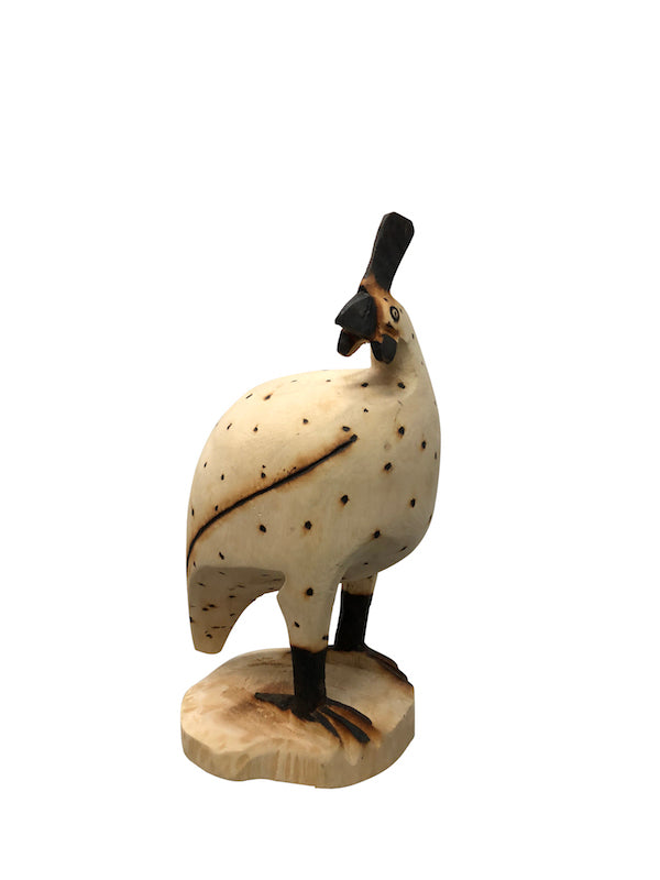 Hand Carved Jacaranda Guinea Fowl