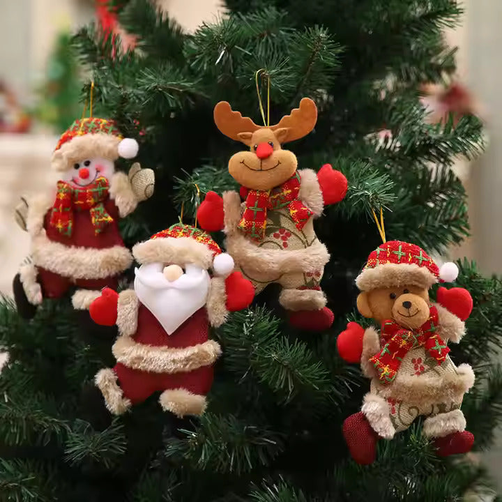 Plush Hanging Christmas Ornaments