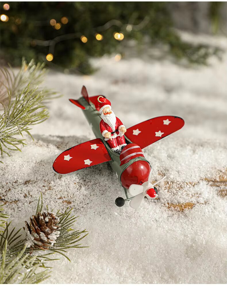 Hanging Aircraft Christmas Ornaments