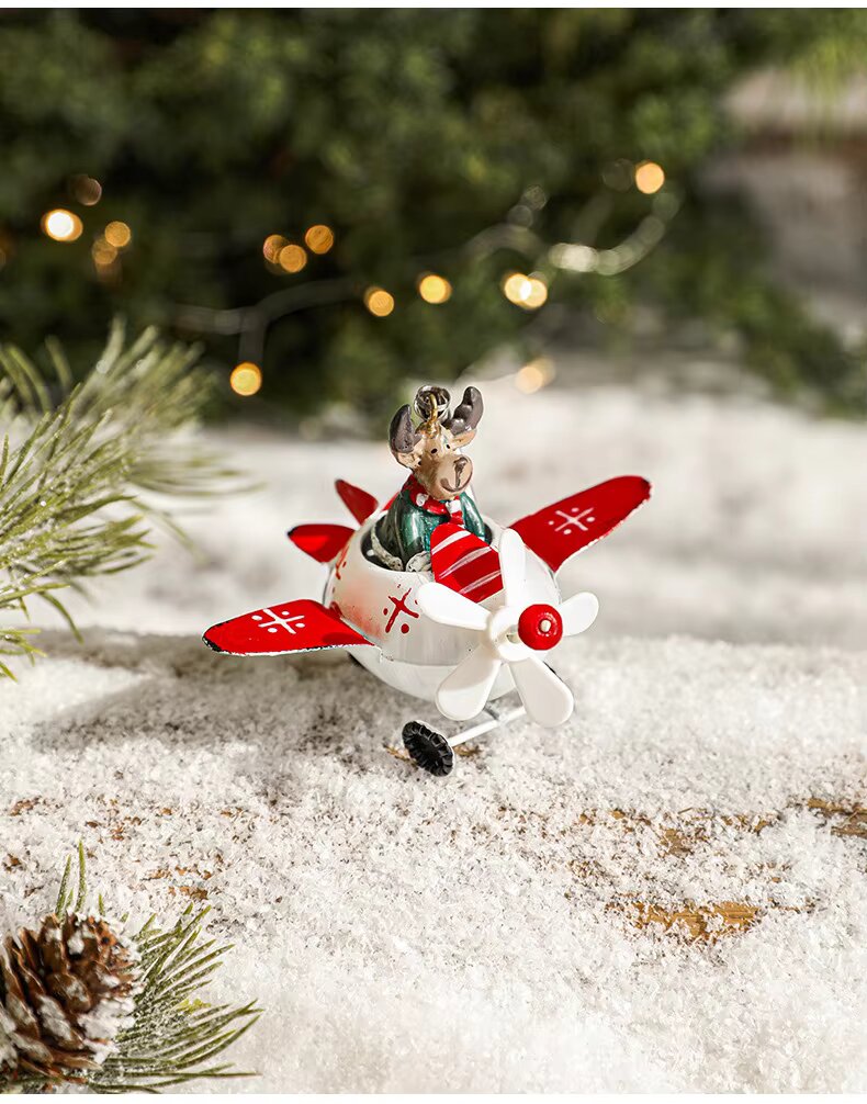 Hanging Aircraft Christmas Ornaments
