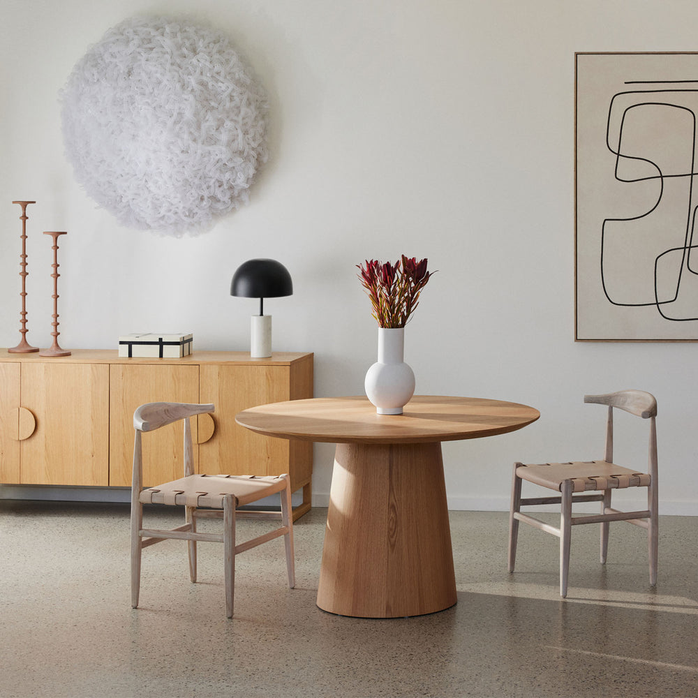 Pippa Round Dining Table Small in Natural