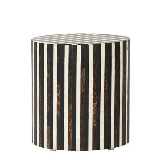 Harvard Bone Inlay Side Table