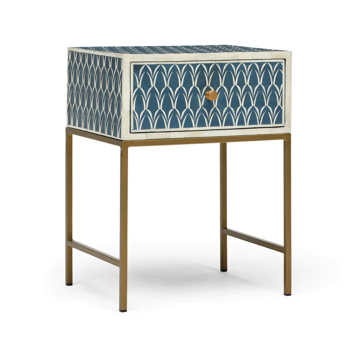 Tasma Bone Inlay Side Table