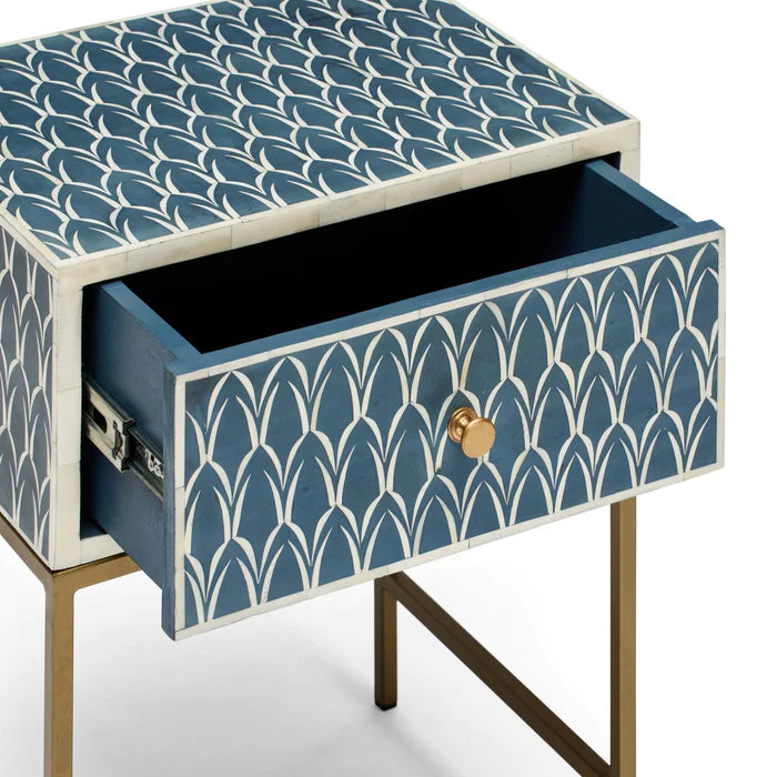 Tasma Bone Inlay Side Table