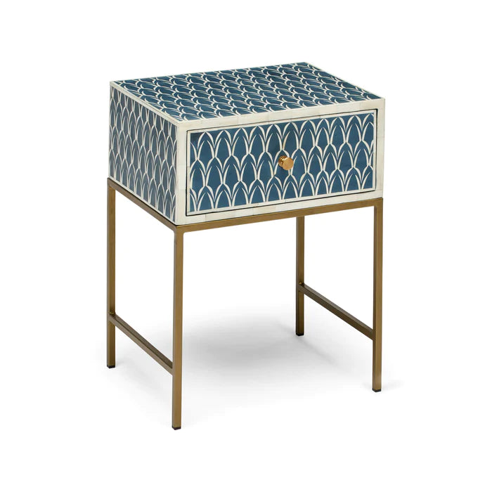 Tasma Bone Inlay Side Table