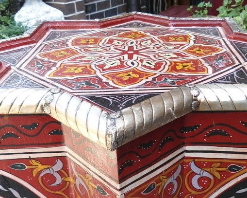 Handpainted Star Side Table