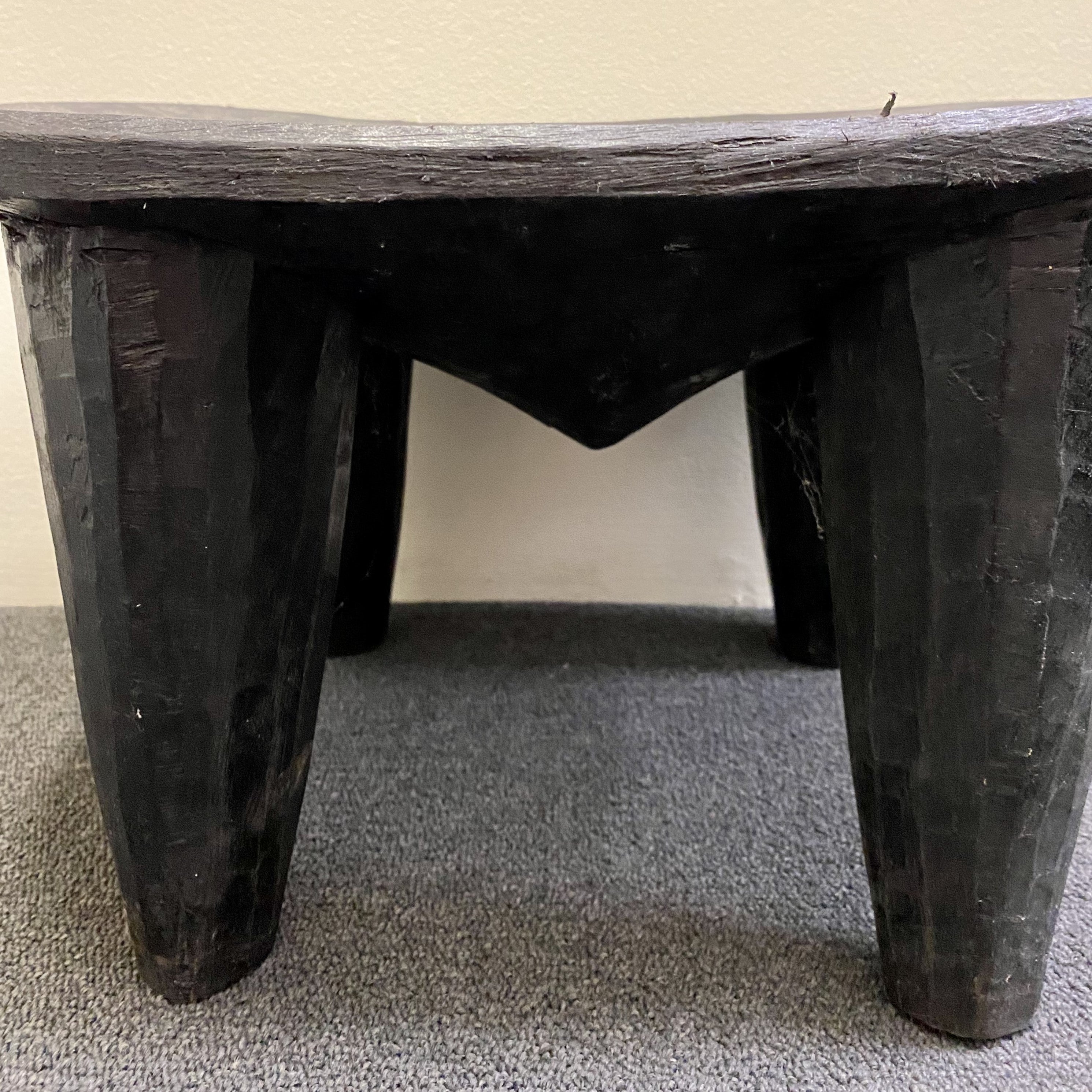 Senufo Stool in Black Matte