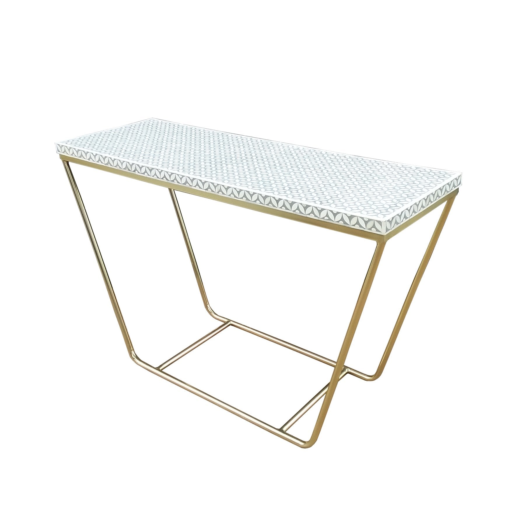 Rachida Bone Inlay Console in Celtic/Grey