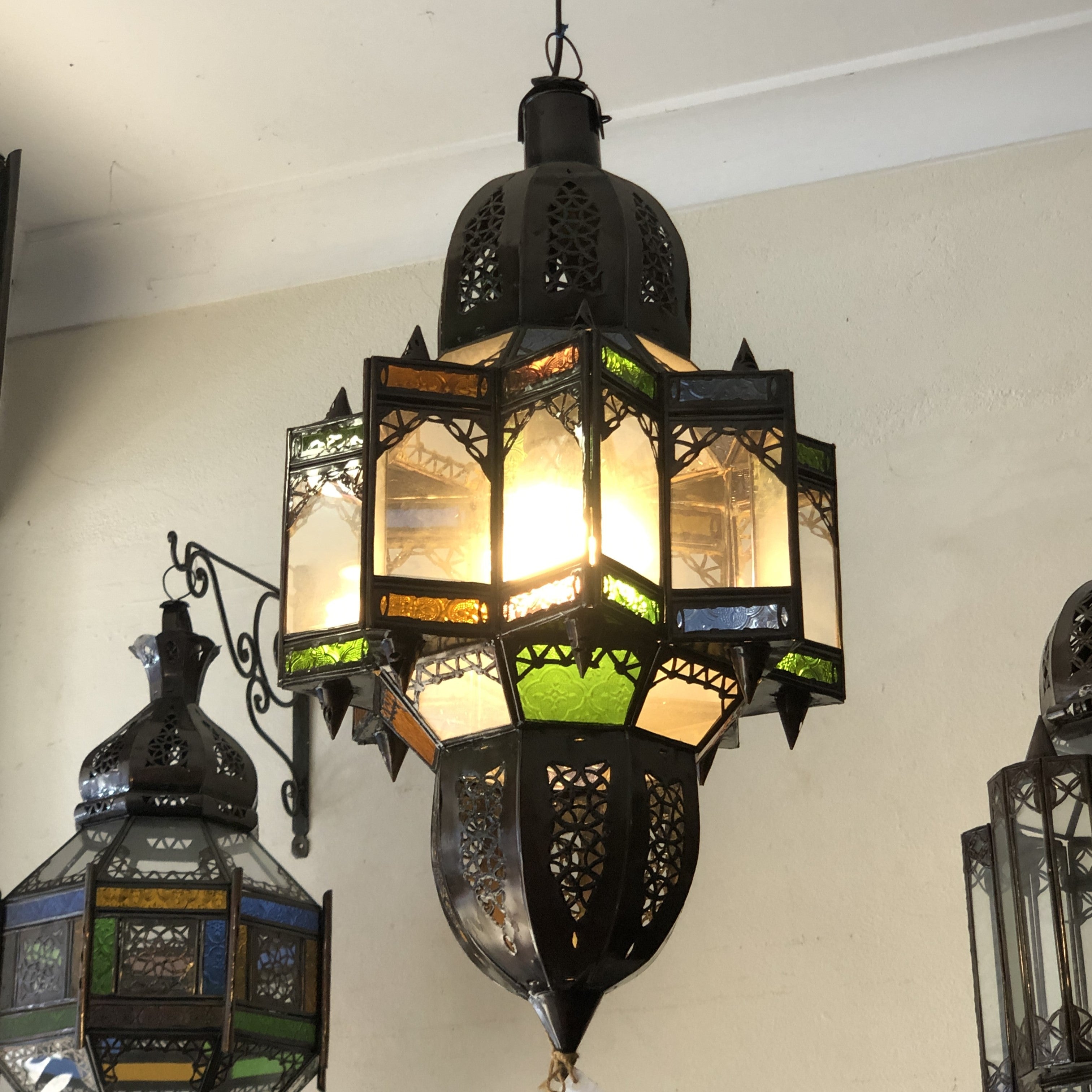 Moroccan Hanging Star Pendant Light