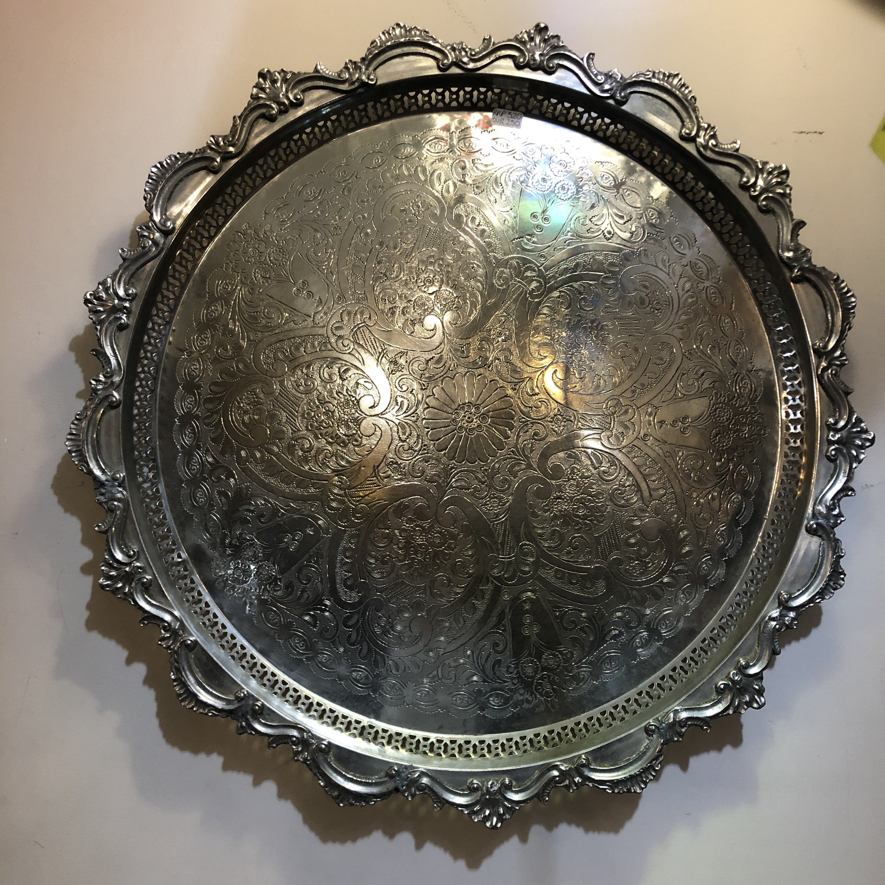 Moroccan Silver Nickel Tray