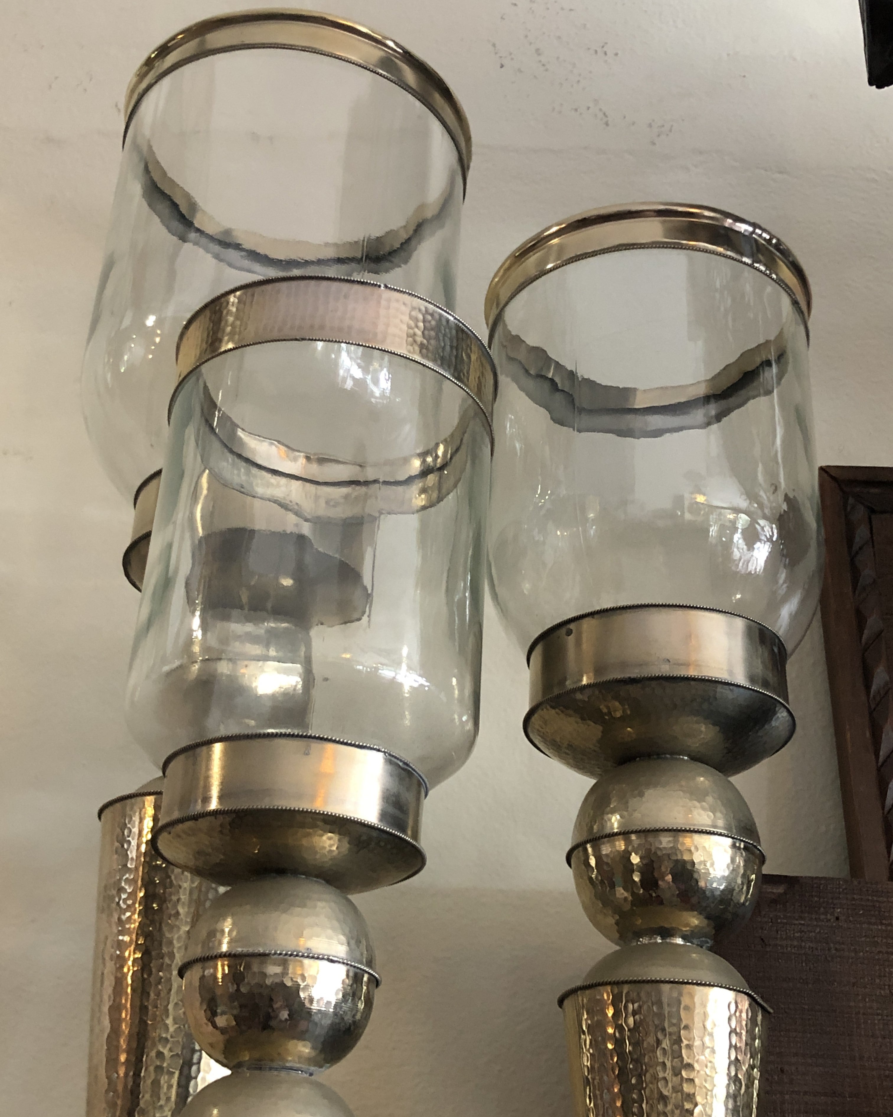 Marrakech Blown Glass Hurricane