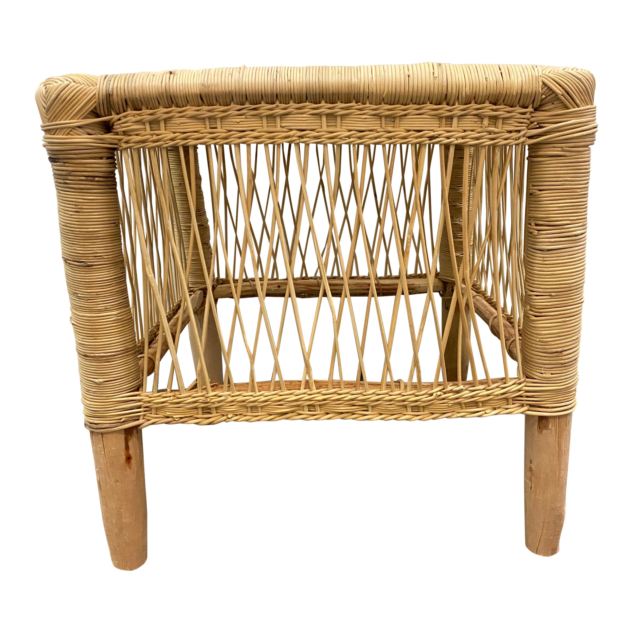 Malawi Open Weave Square Side Table