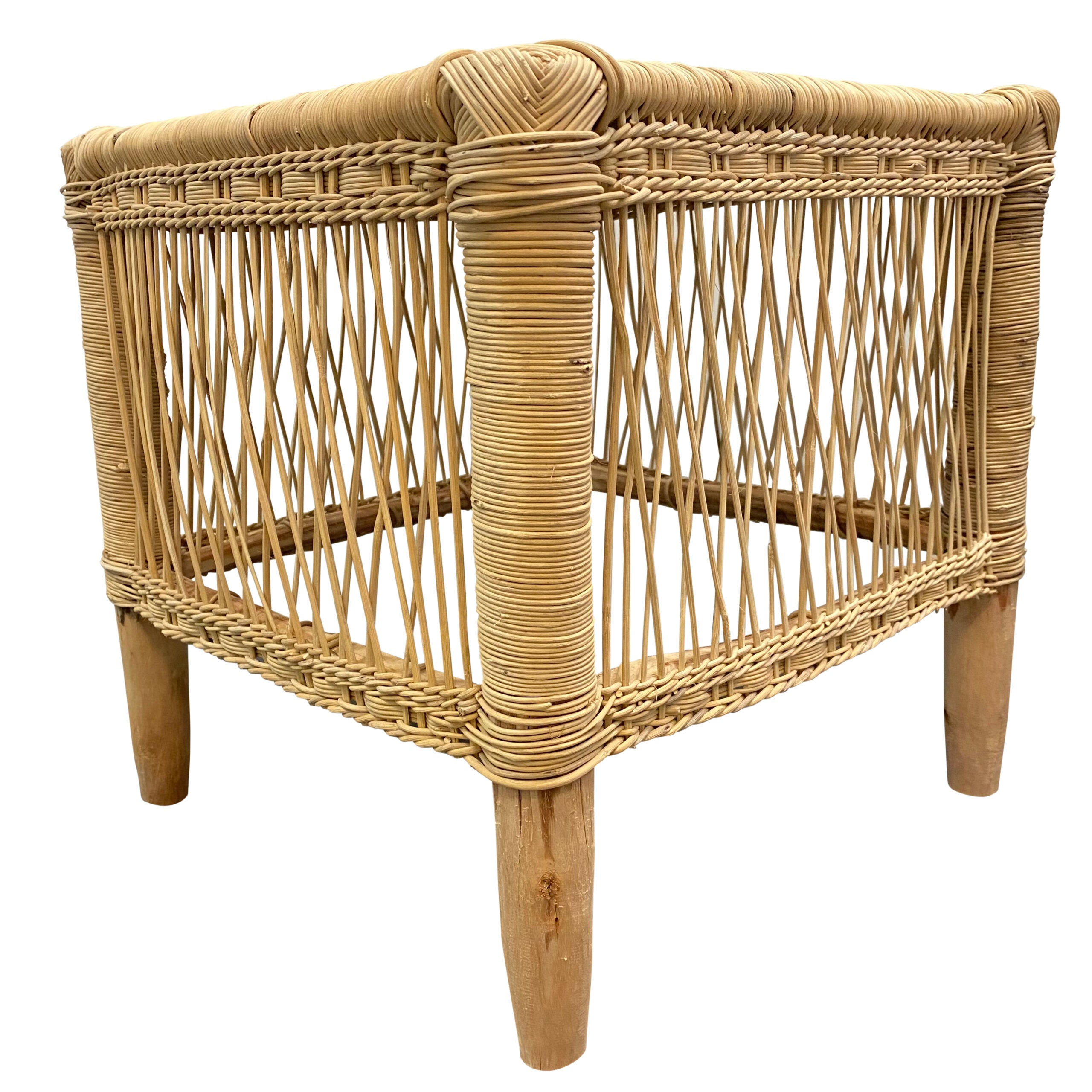Malawi Open Weave Square Side Table