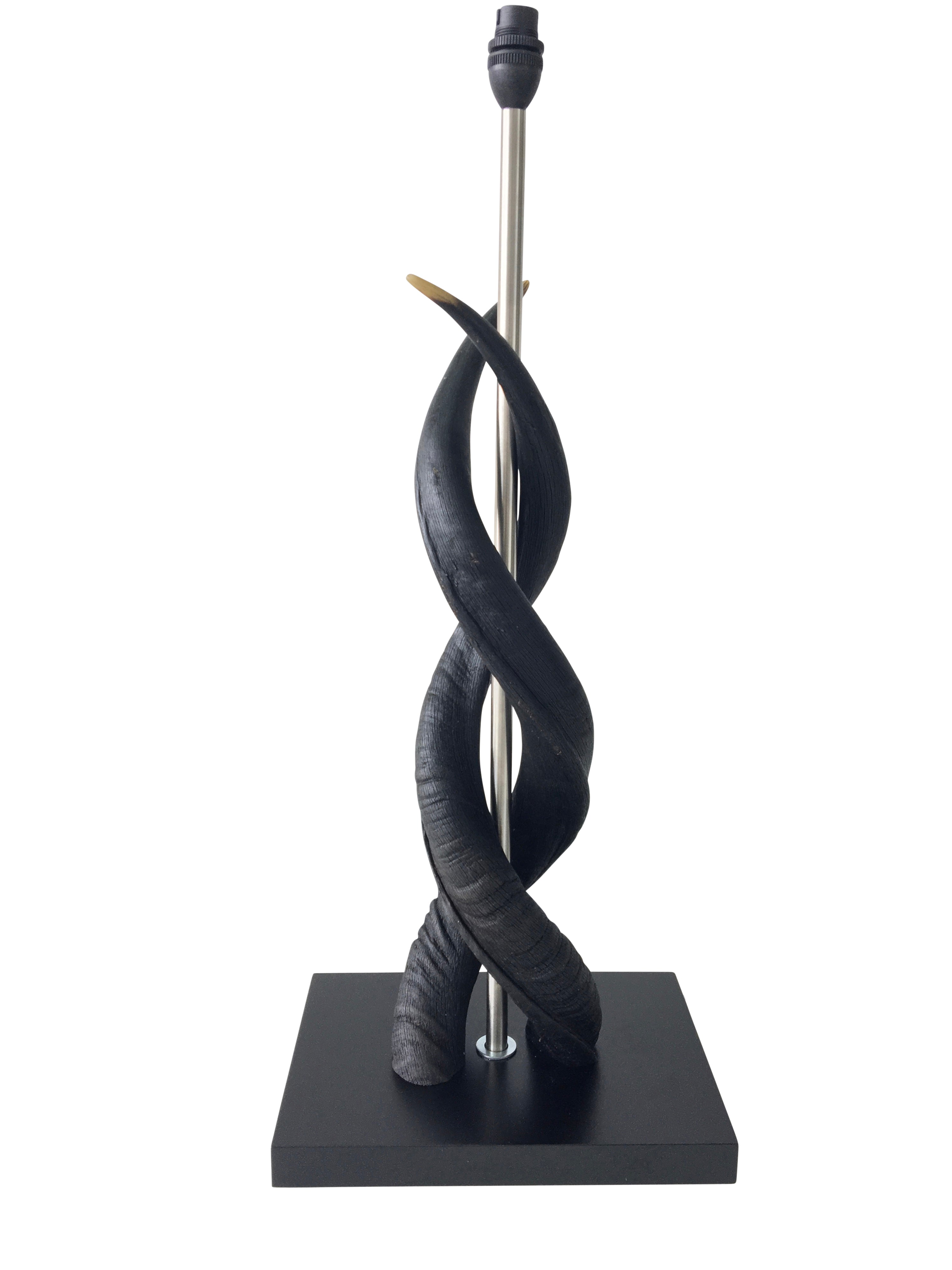 Kudu Twin Horn  Table Lamp