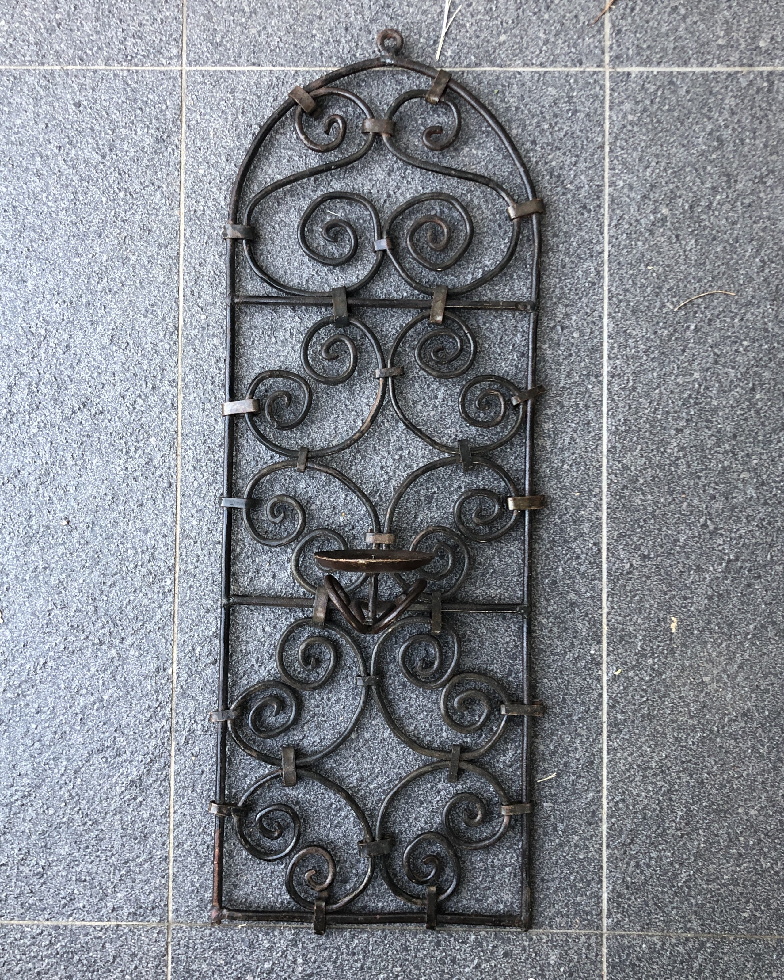 Moroccan Ironwork Wall Candle Holder