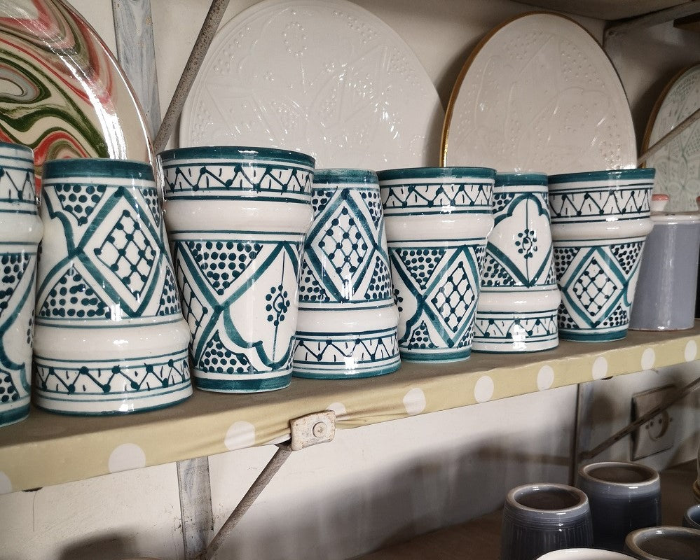 Genuine Rabat Safi Traditional Mug in Teal