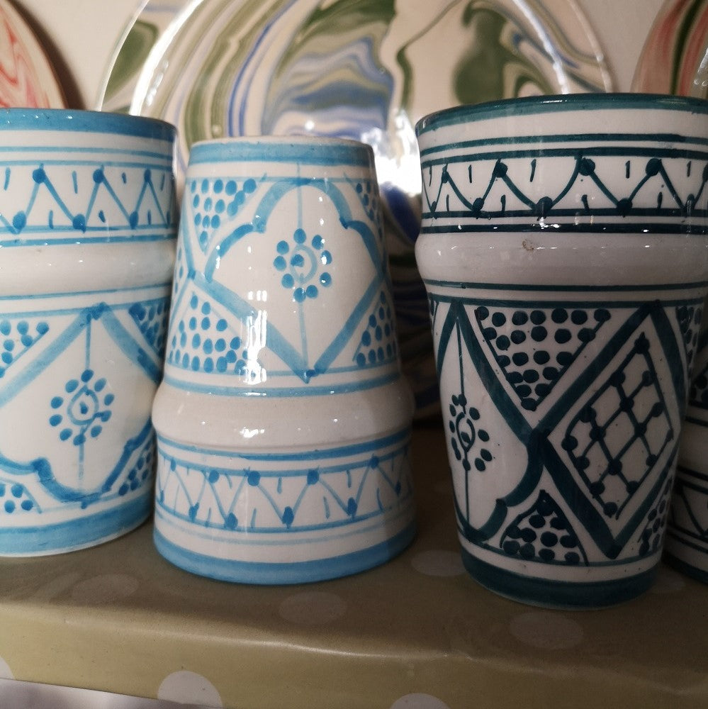 Genuine Rabat Safi Traditional Mug in Turquoise