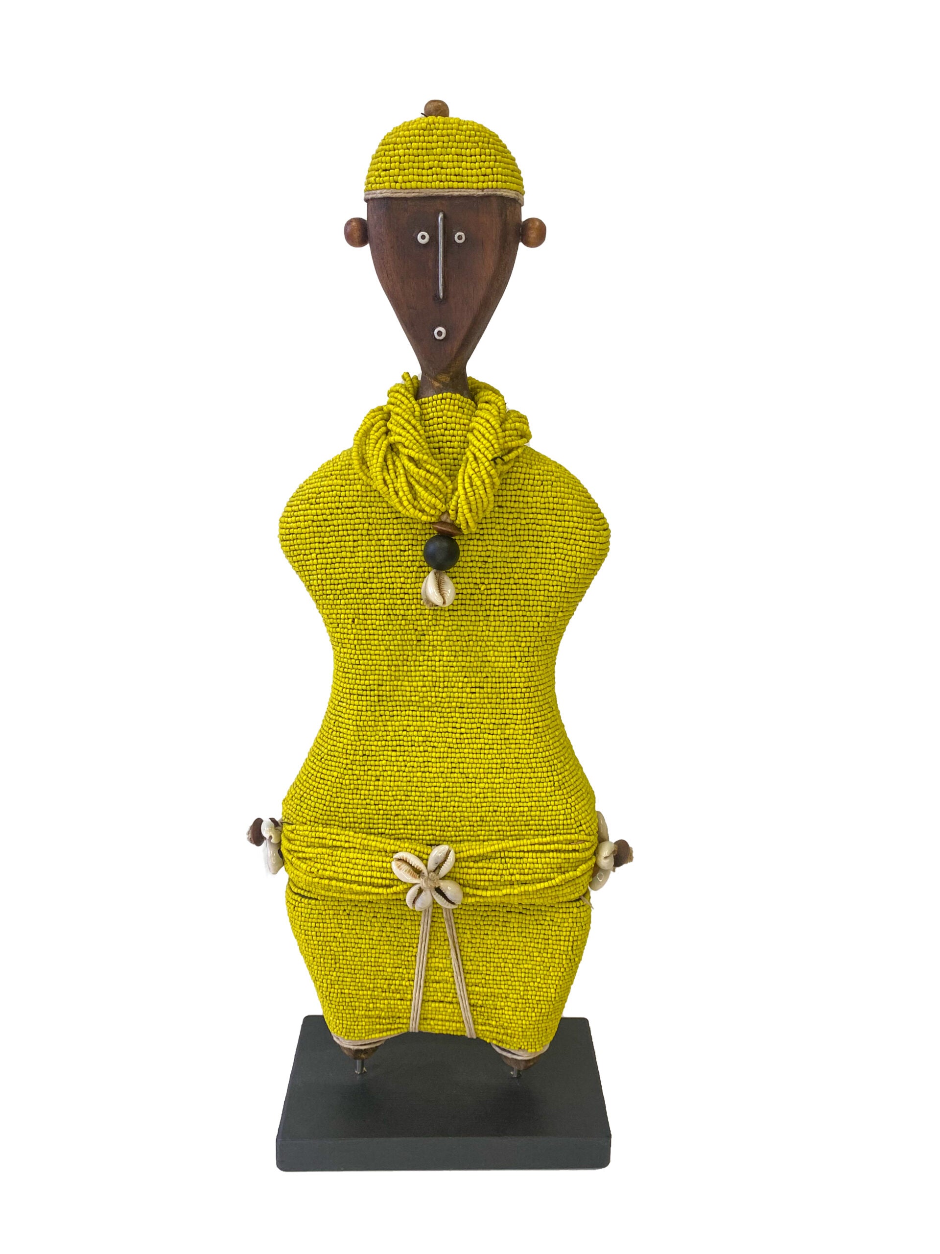 Ndamji Beaded Doll in Yellow