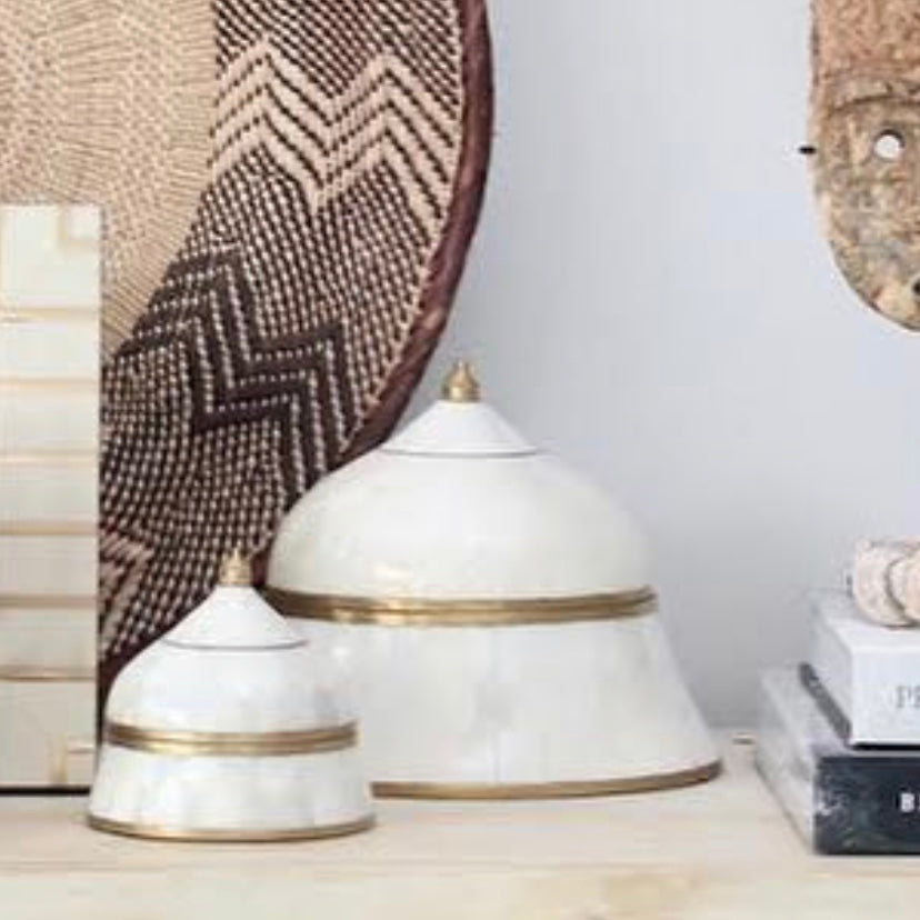 Bone Suri  Box in White