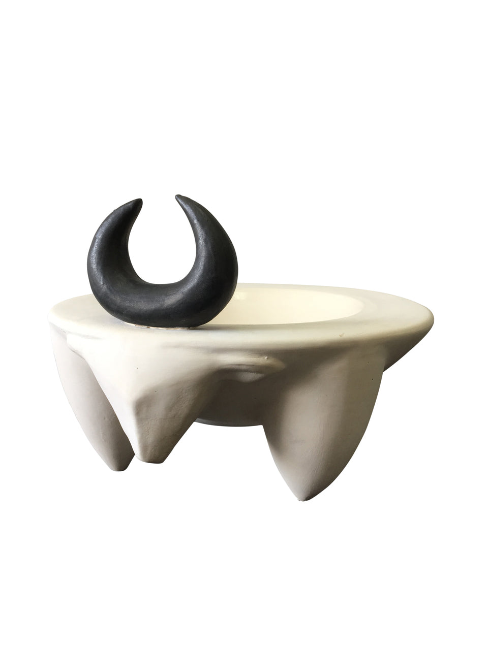 African Ceramic Bull Bowl