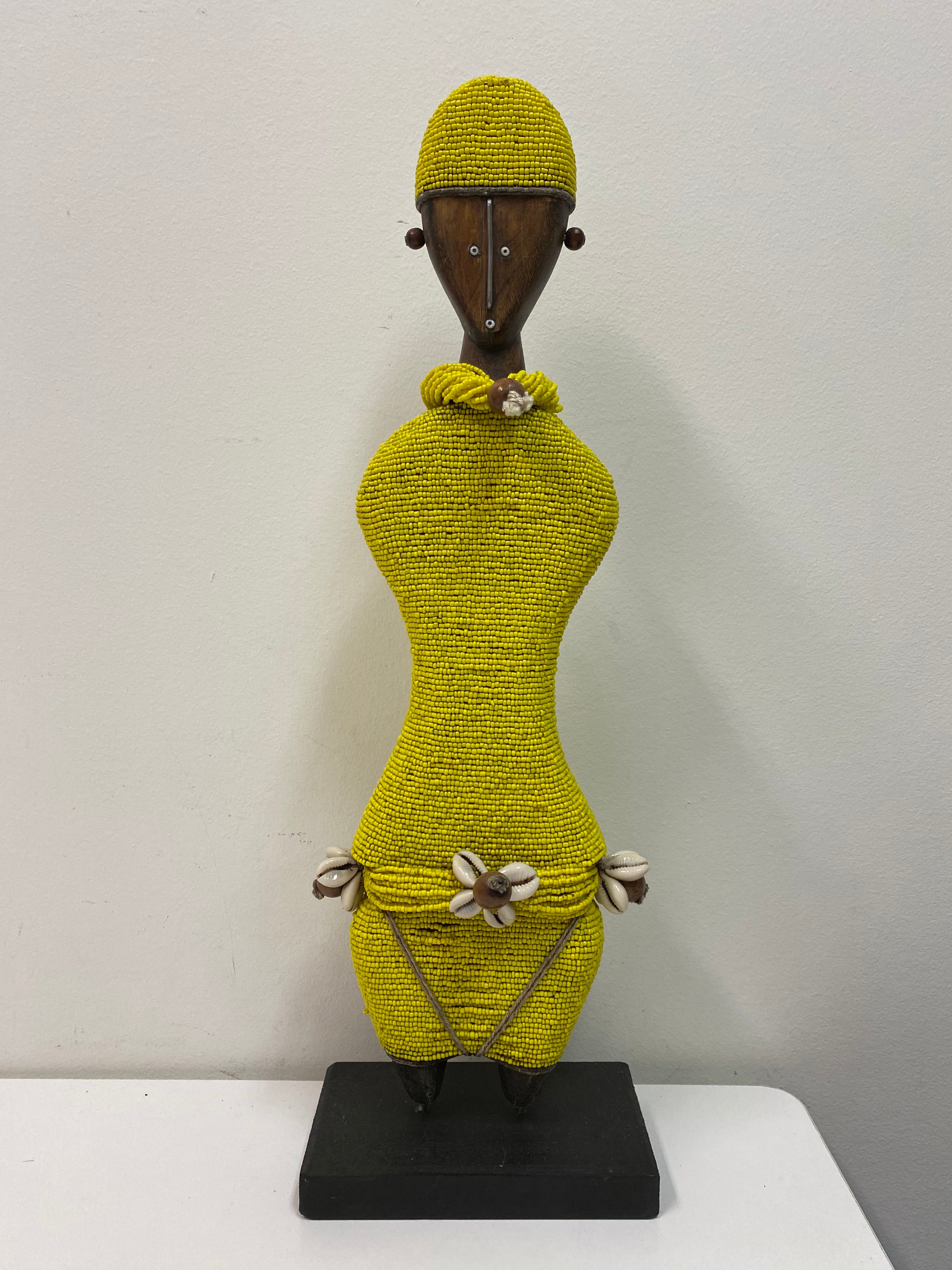 Ndamji Beaded Doll in Yellow