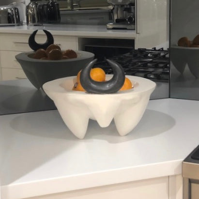 African Ceramic Bull Bowl