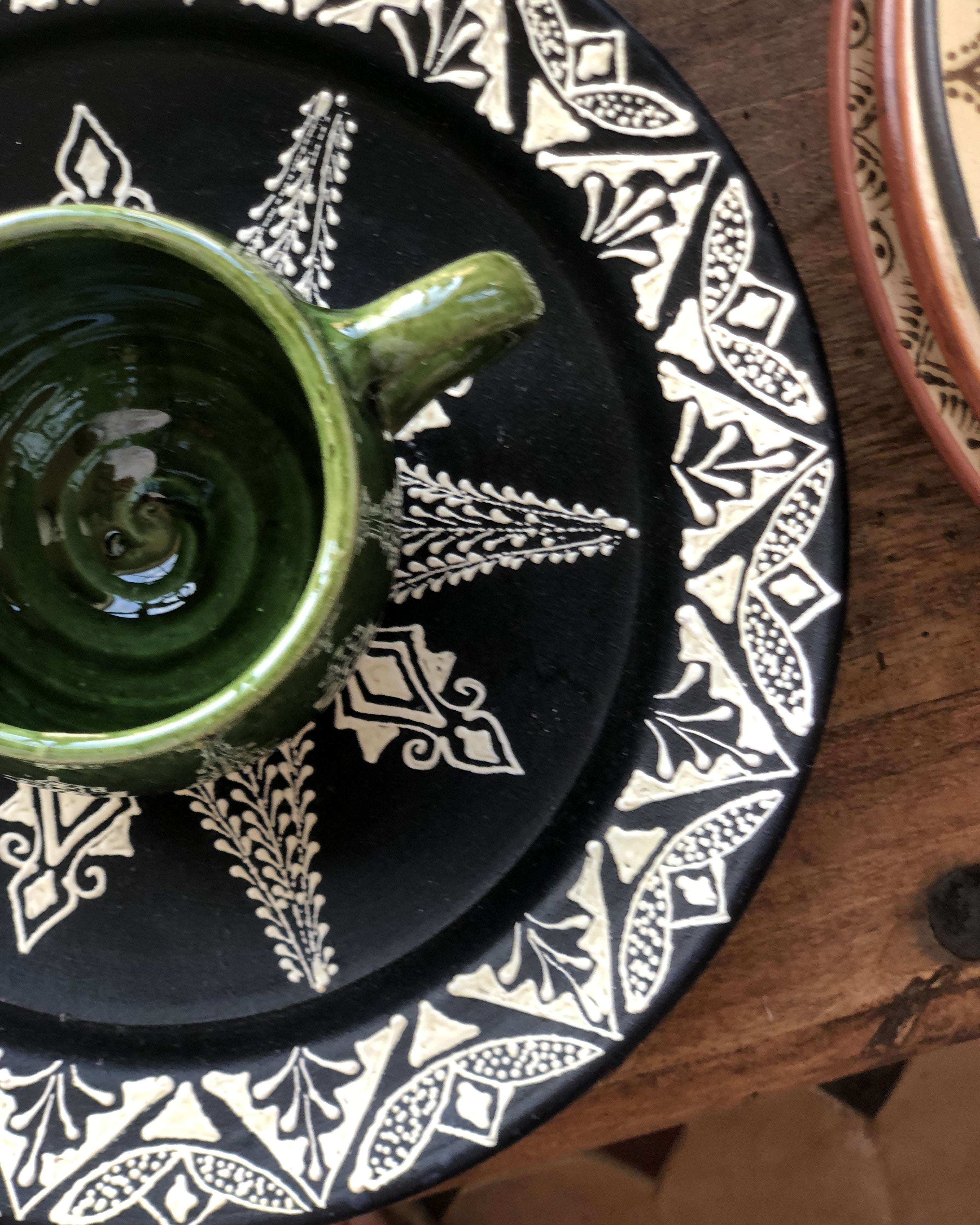 Sahara Henna Plate in Brown