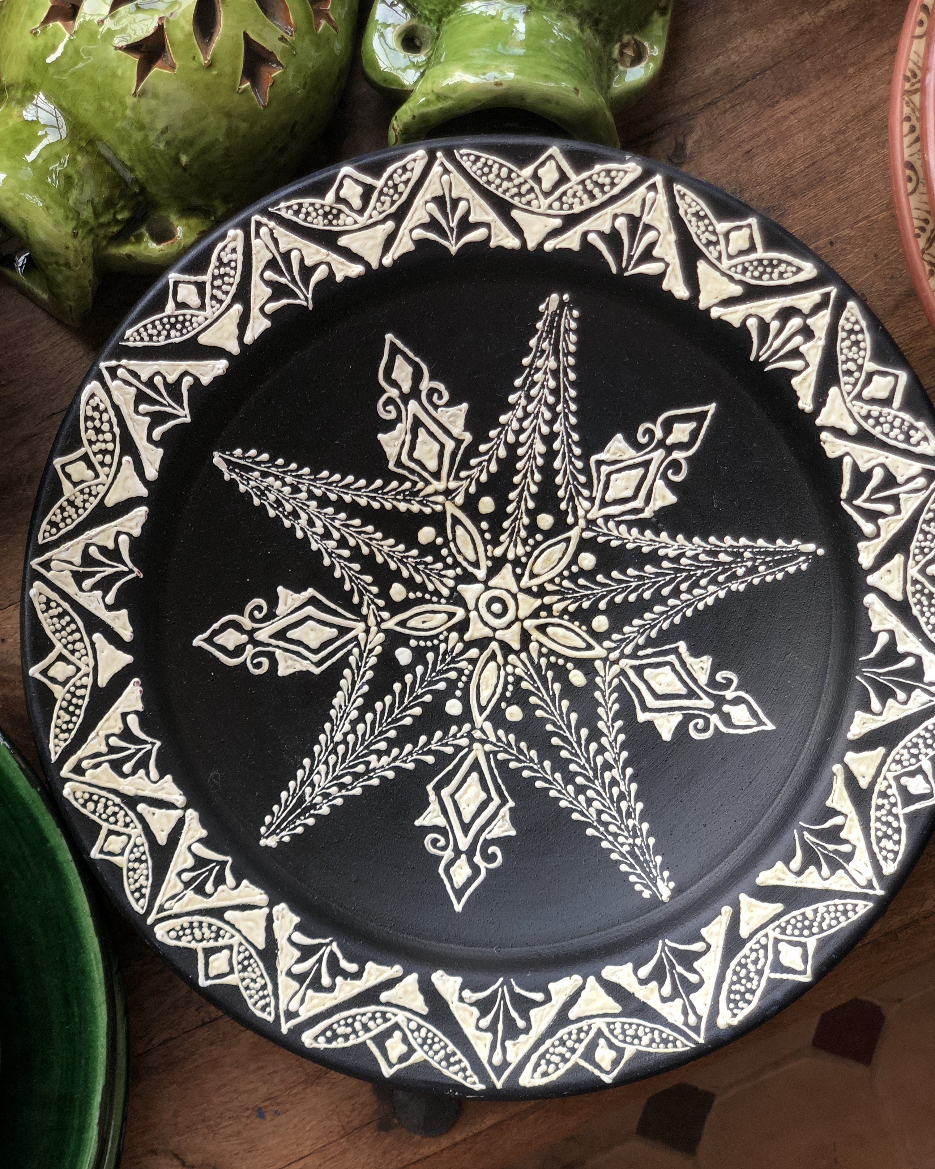 Sahara Henna Plate in Brown