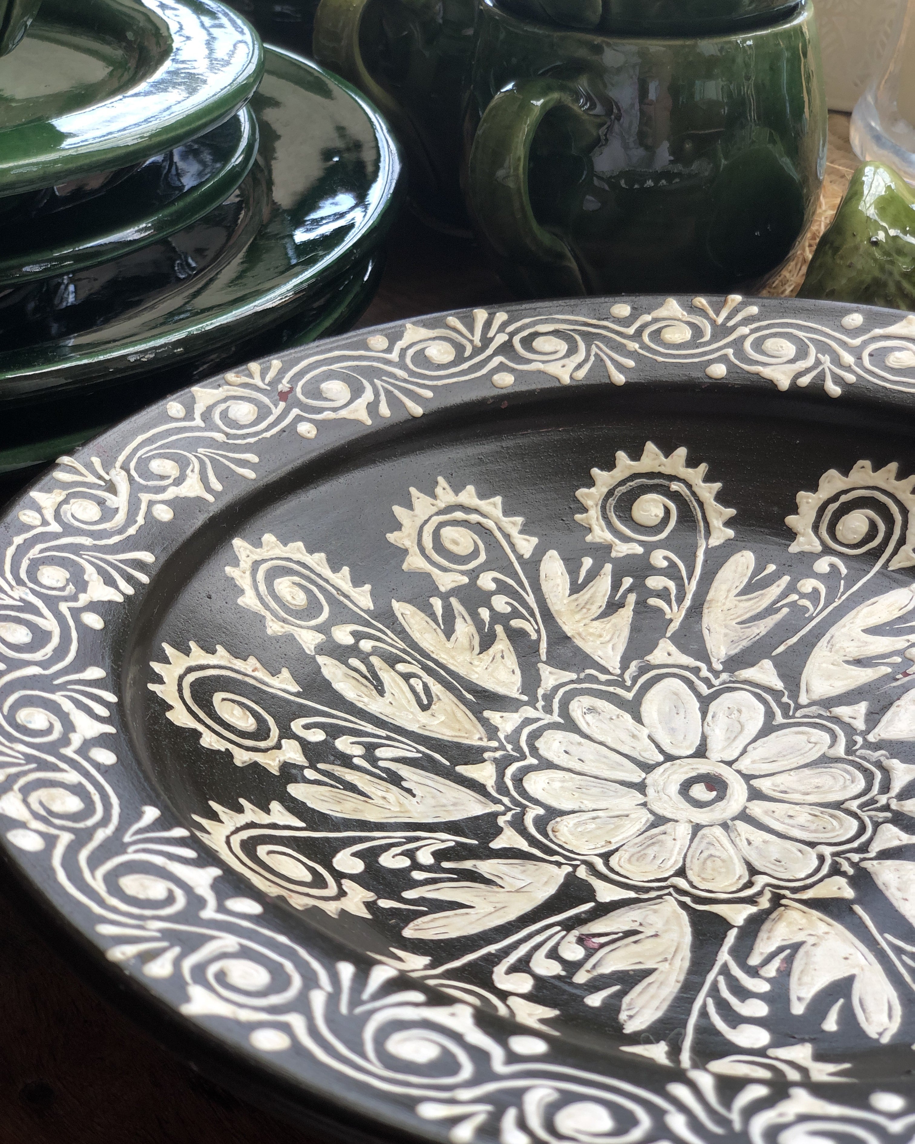 Sahara Henna Plate in Brown
