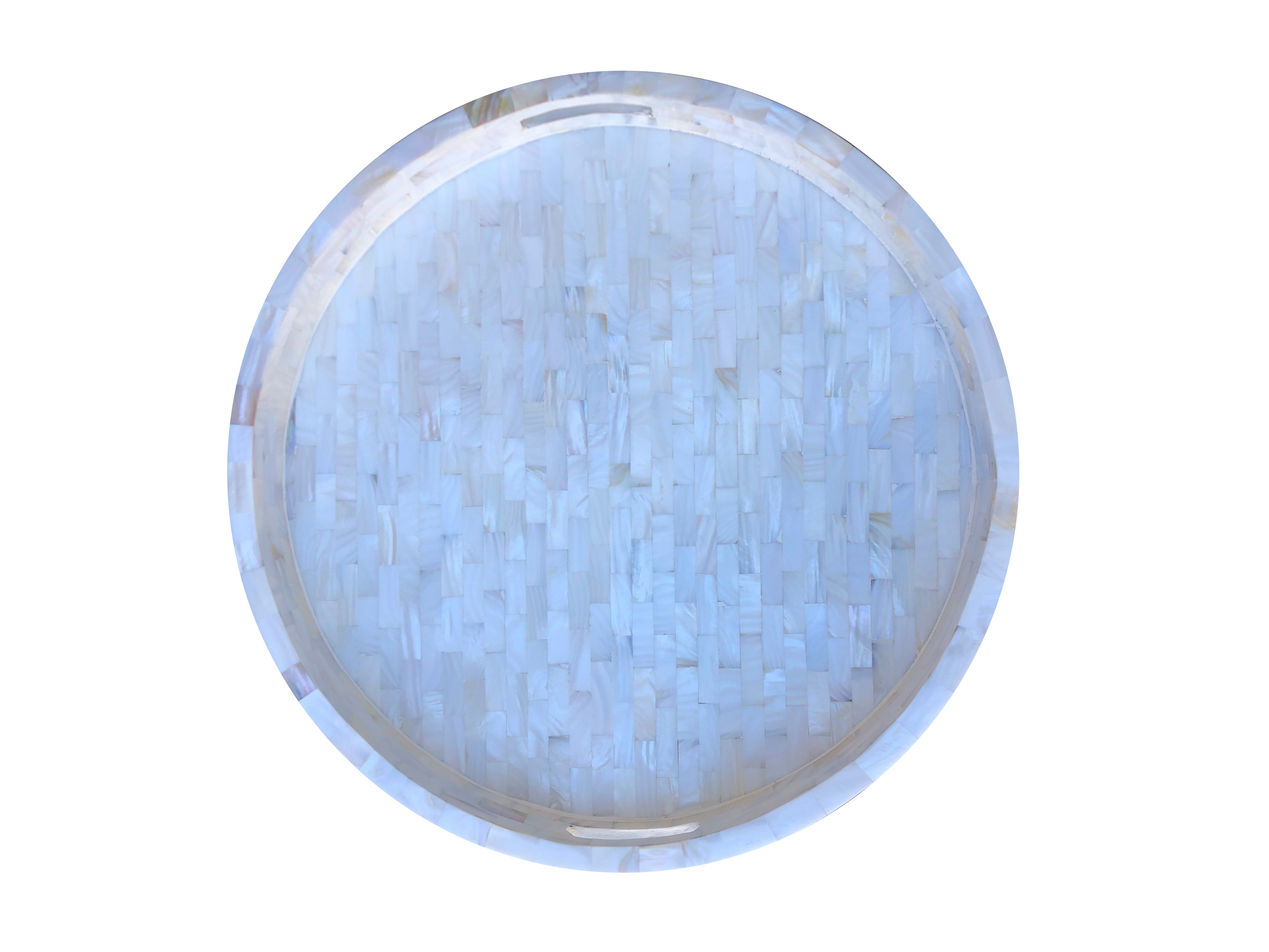 Mother of Pearl Inlay Trivet in Black