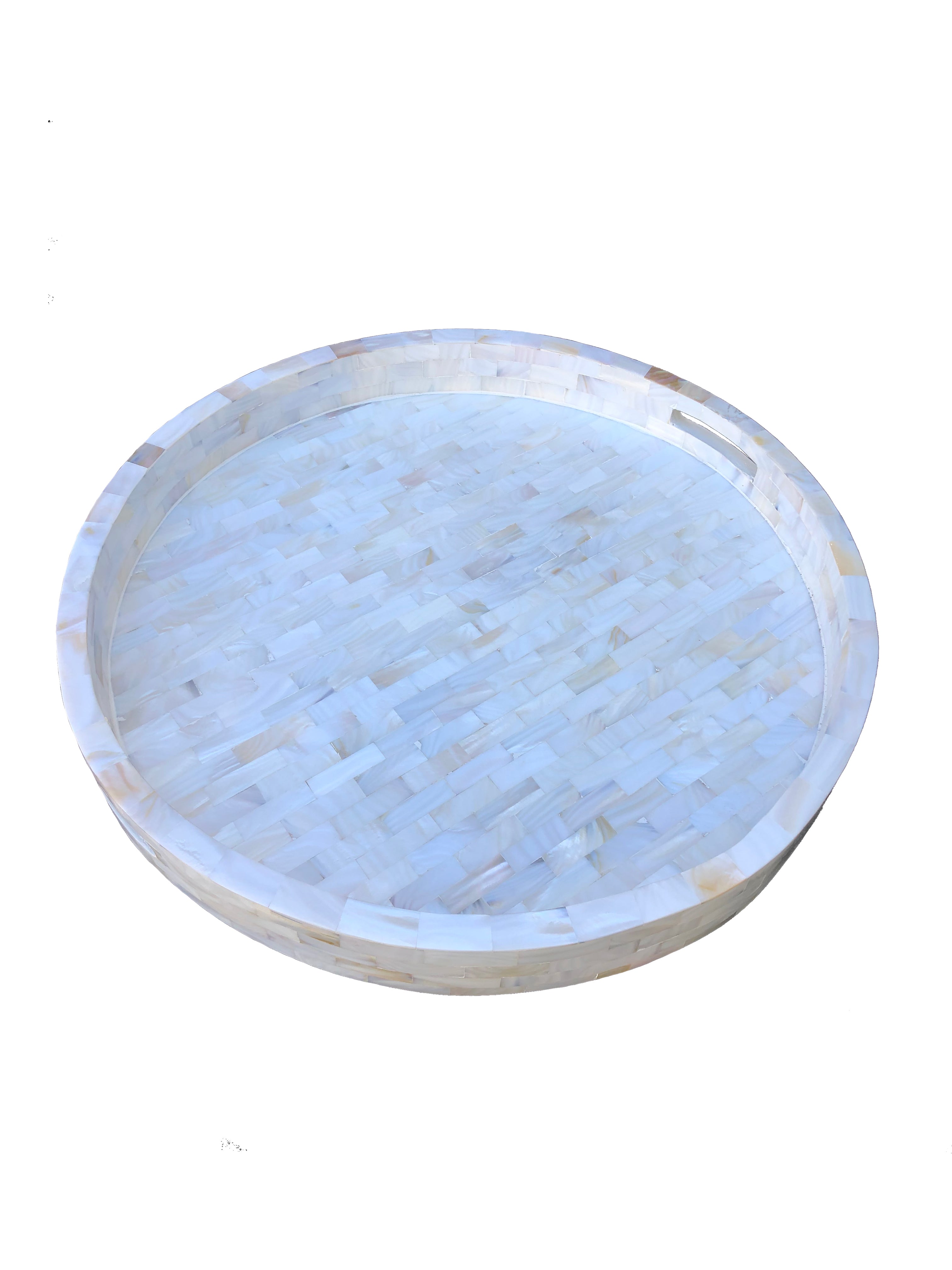Mother of Pearl Inlay Trivet in Black