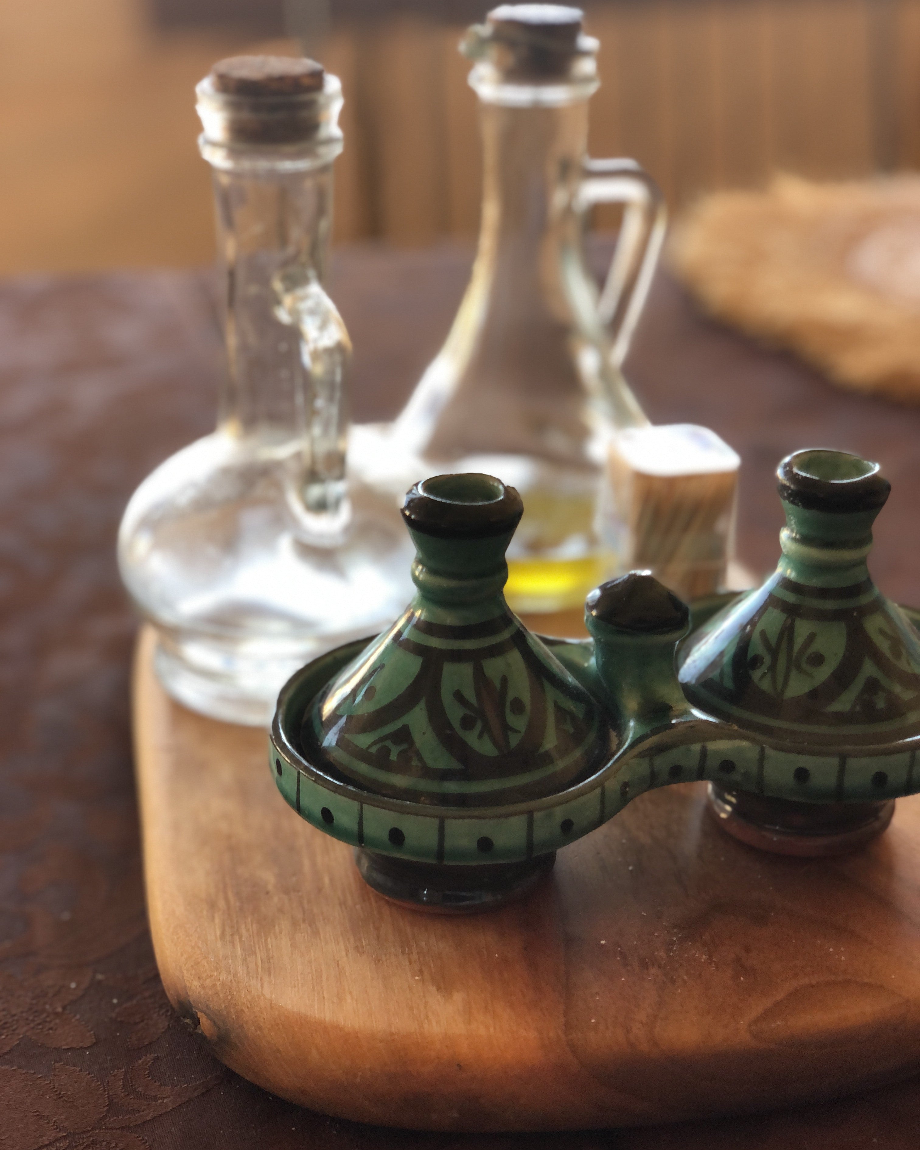 Moorish Fez Mini Dual Tagine in Green
