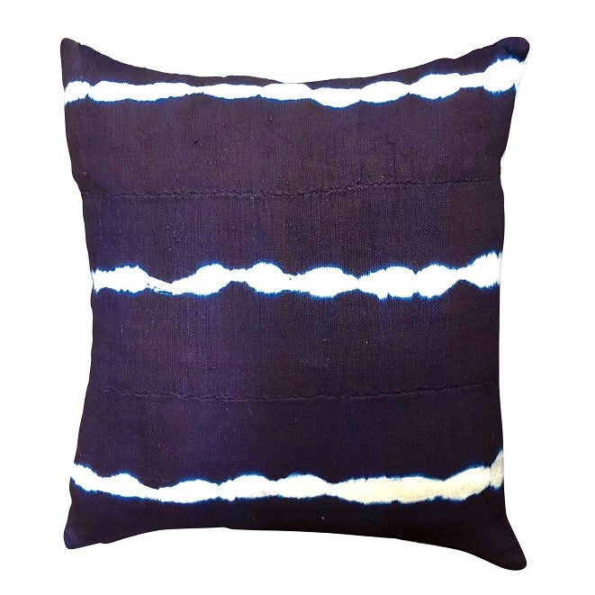 Mud Cloth Cushion in Indigo