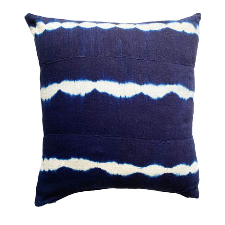 Authentic Mudcloth Cushion in Indigo