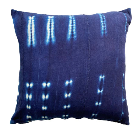 Authentic Mudcloth Cushion in Indigo