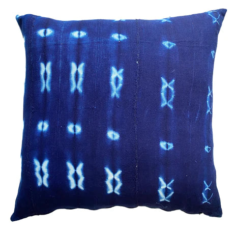 Authentic Mudcloth Cushion in Indigo