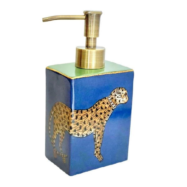 Isla Savon Dispenser Leopardo Design in Blue