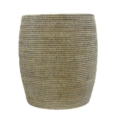 Rattan Drum Stool