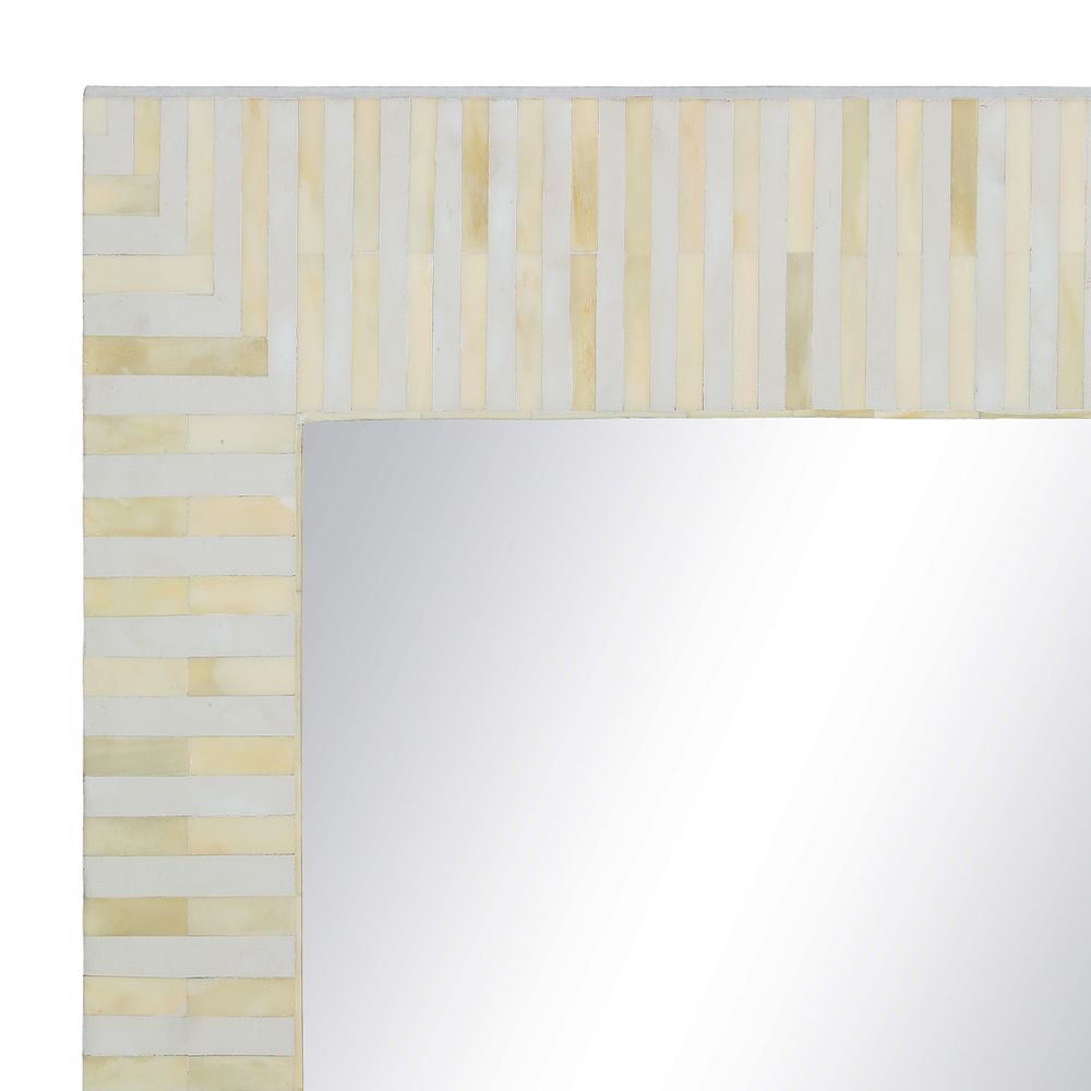 Indi Bone Inlay Floor Mirror in Natural