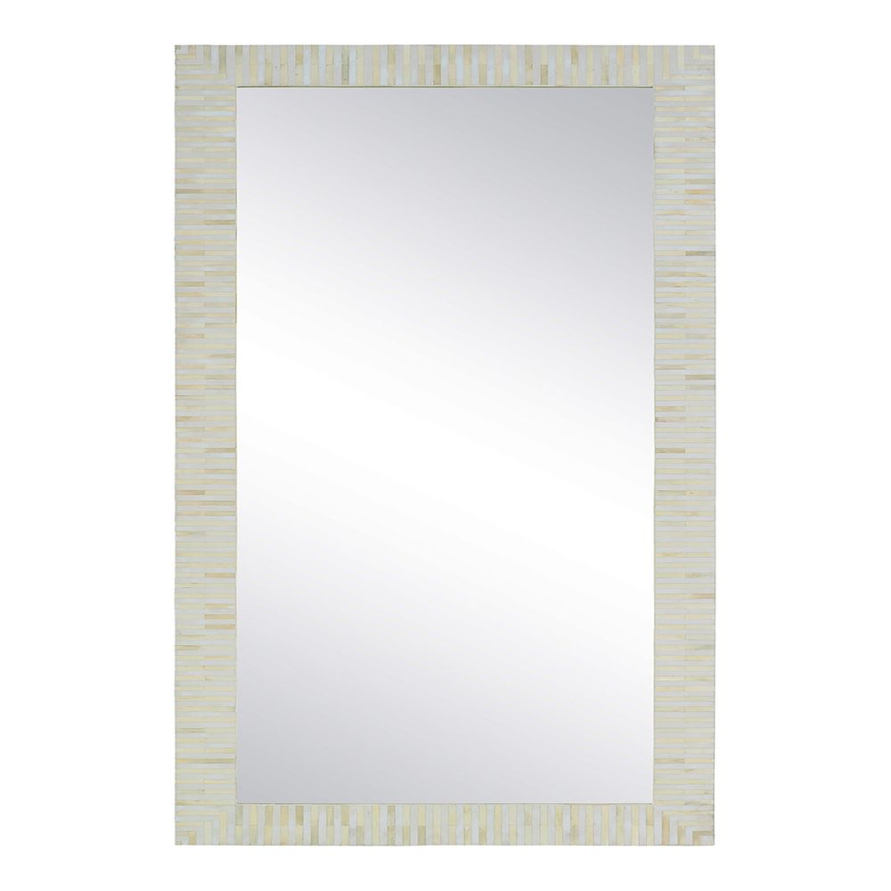 Indi Bone Inlay Floor Mirror in Natural