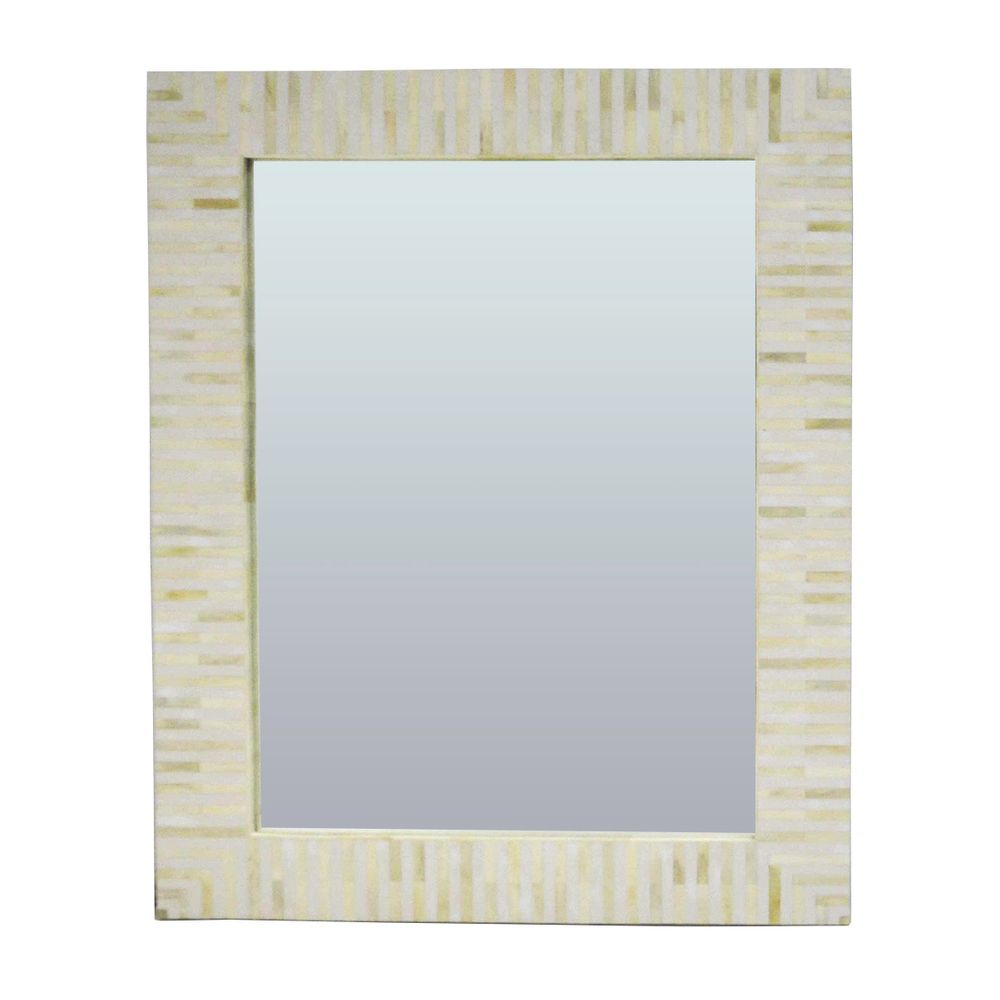 Indi Bone Inlay Wall Mirror in Natural