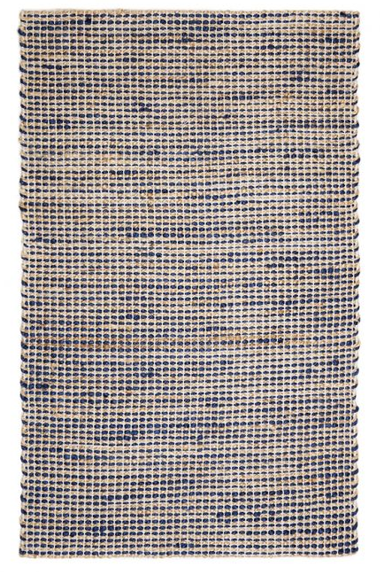 Iris Royal Blue Jute Rug