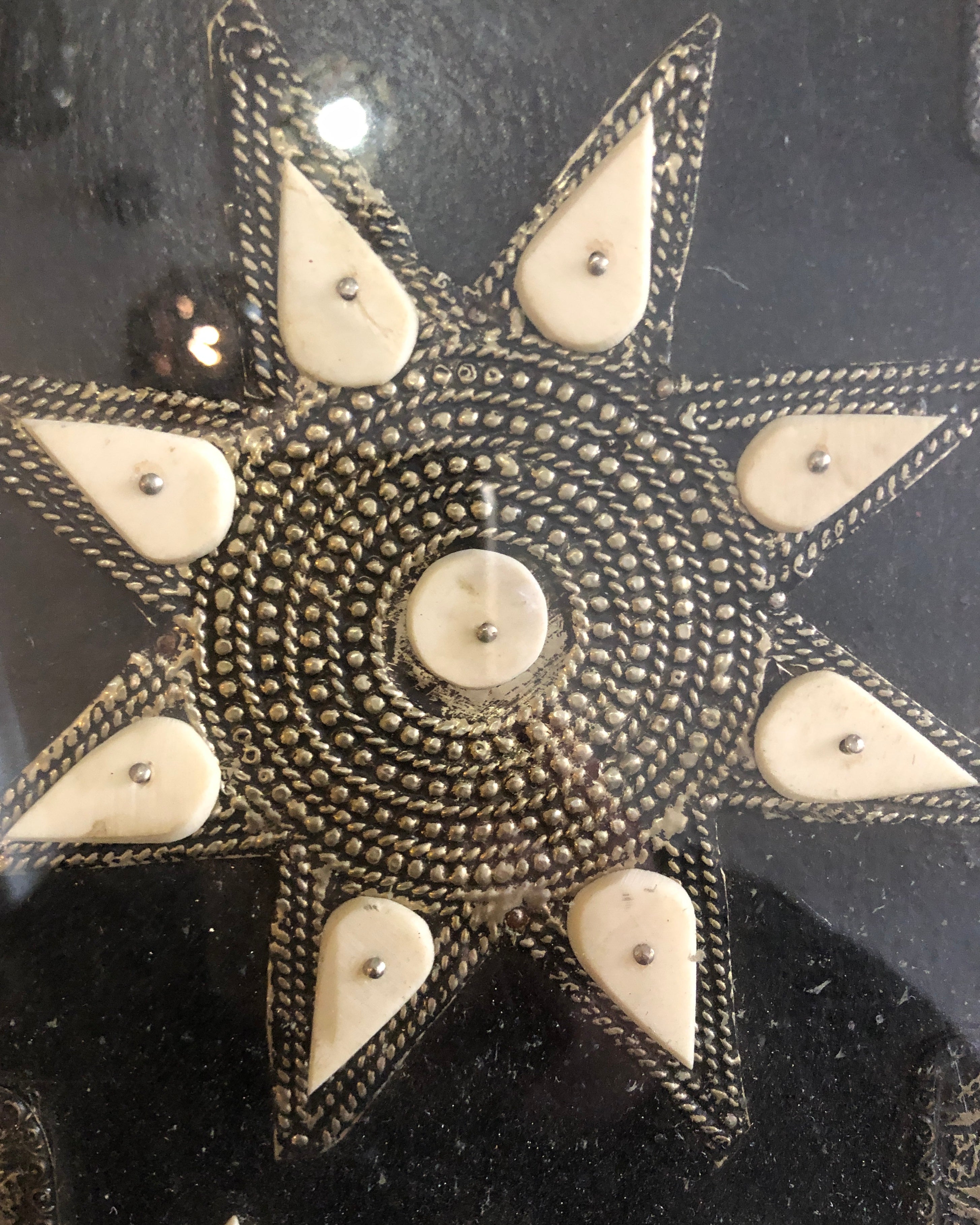 Sultan's Star Side Table in Silver Nickel