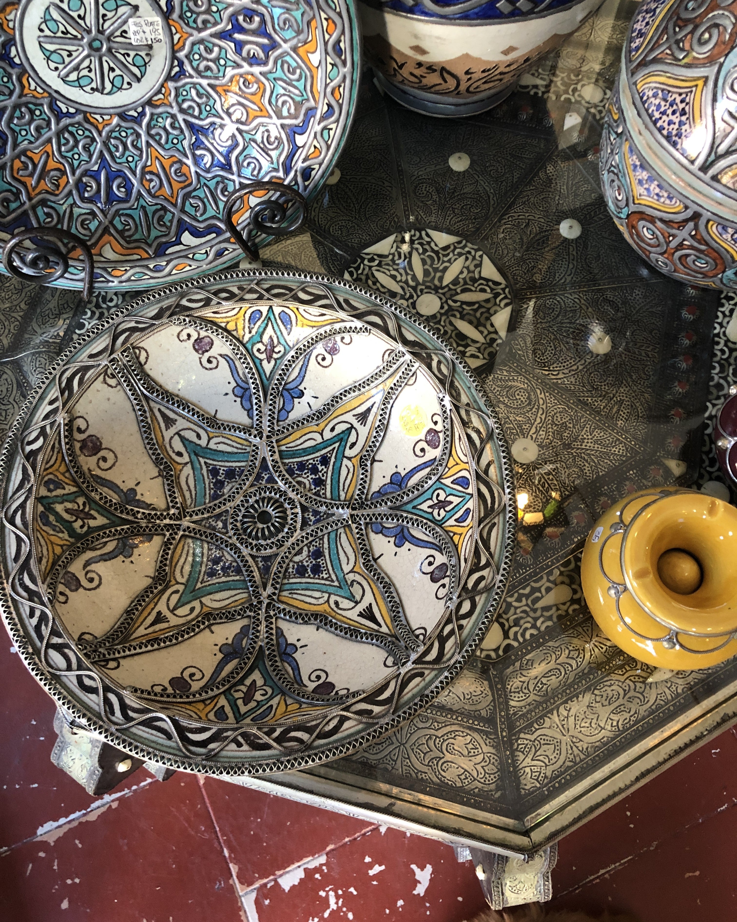 Sultan's Tea Table in Silver Nickel